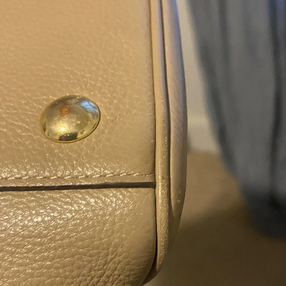 Coach Pebbled Leather Tote in Taupe - Picture 6 of 15